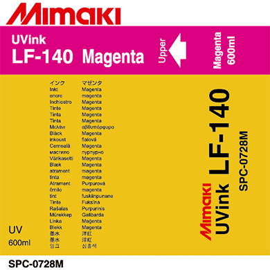 Mimaki Ink Magenta LF-140 UV curable ink 600cc Ink Pack
