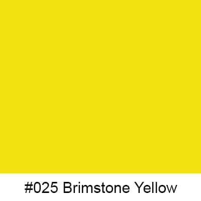Oracal Media #025 Brimstone Yellow Orafol 751 High Performance Cast 30"x150'