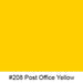 Oracal Media #208 Post Office Yellow Orafol 970RA Gloss Premium Wrapping Cast 60"x75'