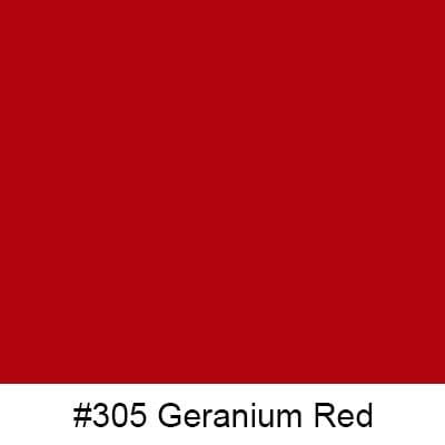 Oracal Media #305 Geranium Red Orafol 970RA Gloss Premium Wrapping Cast 60"x75'