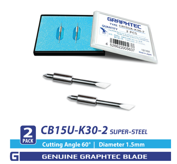 Graphtec CB15U-K30-2 Blade (2 Pack)