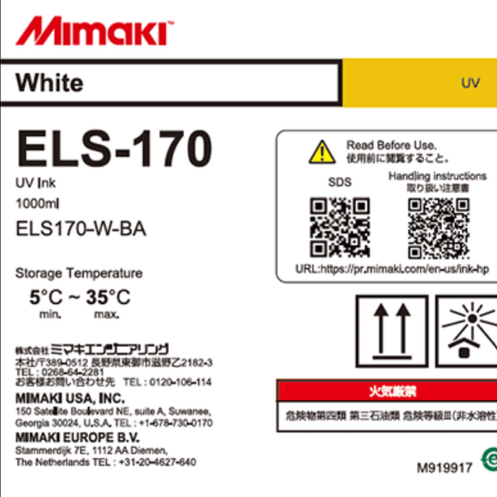 Mimaki ELS-170 / ELH White and Clear