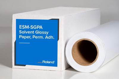 Roland: SGPA 8 mil Solvent Glossy Paper w/ Adhesive