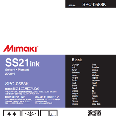Mimaki Ink Black Mimaki SS21 Ink - 2000cc