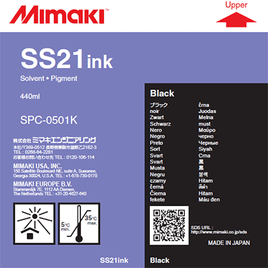 Mimaki Ink Black Mimaki SS21 Ink - 440cc