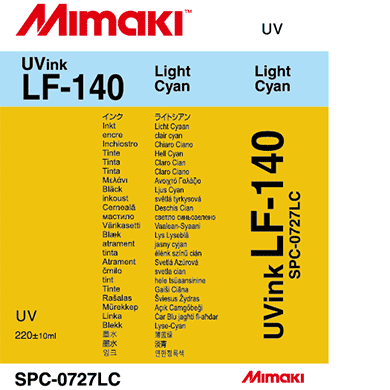 Mimaki Ink Light Cyan LF-140 UV curable ink 220cc cartridge