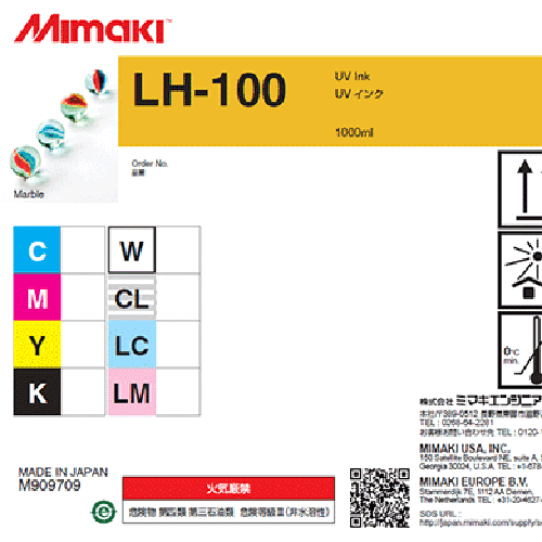 Mimaki Ink Light Magenta Mimaki LH-100 UV Ink - 1000cc