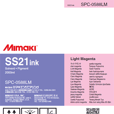 Mimaki Ink Light Magenta Mimaki SS21 Ink - 2000cc