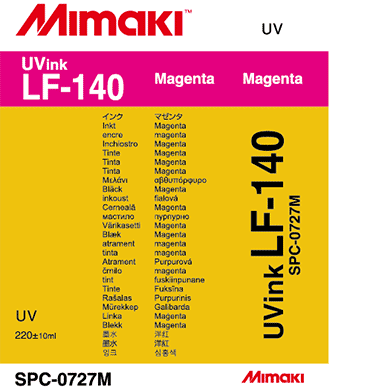 Mimaki Ink Magenta LF-140 UV curable ink 220cc cartridge