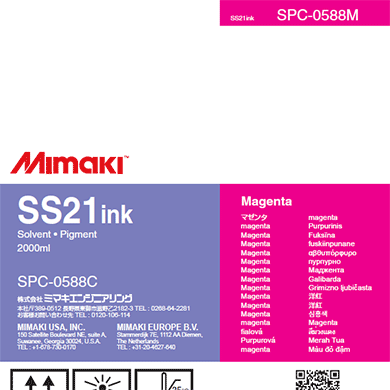 Mimaki Ink Magenta Mimaki SS21 Ink - 2000cc