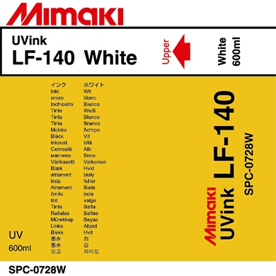 Mimaki Ink White LF-140 UV curable ink 600cc Ink Pack
