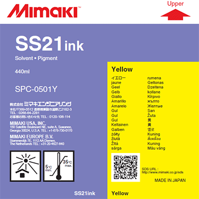Mimaki Ink Yellow Mimaki SS21 Ink - 440cc