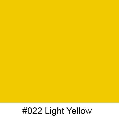 Oracal Media #022 Light Yellow Orafol 651 Intermediate Cal Glossy 30"x30'