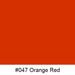 Oracal Media #047 Orange Red Orafol 751 High Performance Cast 30"x150'