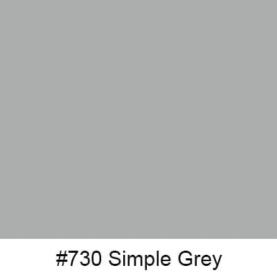 Oracal Media #730 Simple Grey Orafol 970RA Gloss Premium Wrapping Cast 60"x75'
