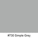 Oracal Media #730 Simple Grey Orafol 970RA Gloss Premium Wrapping Cast 60"x75'