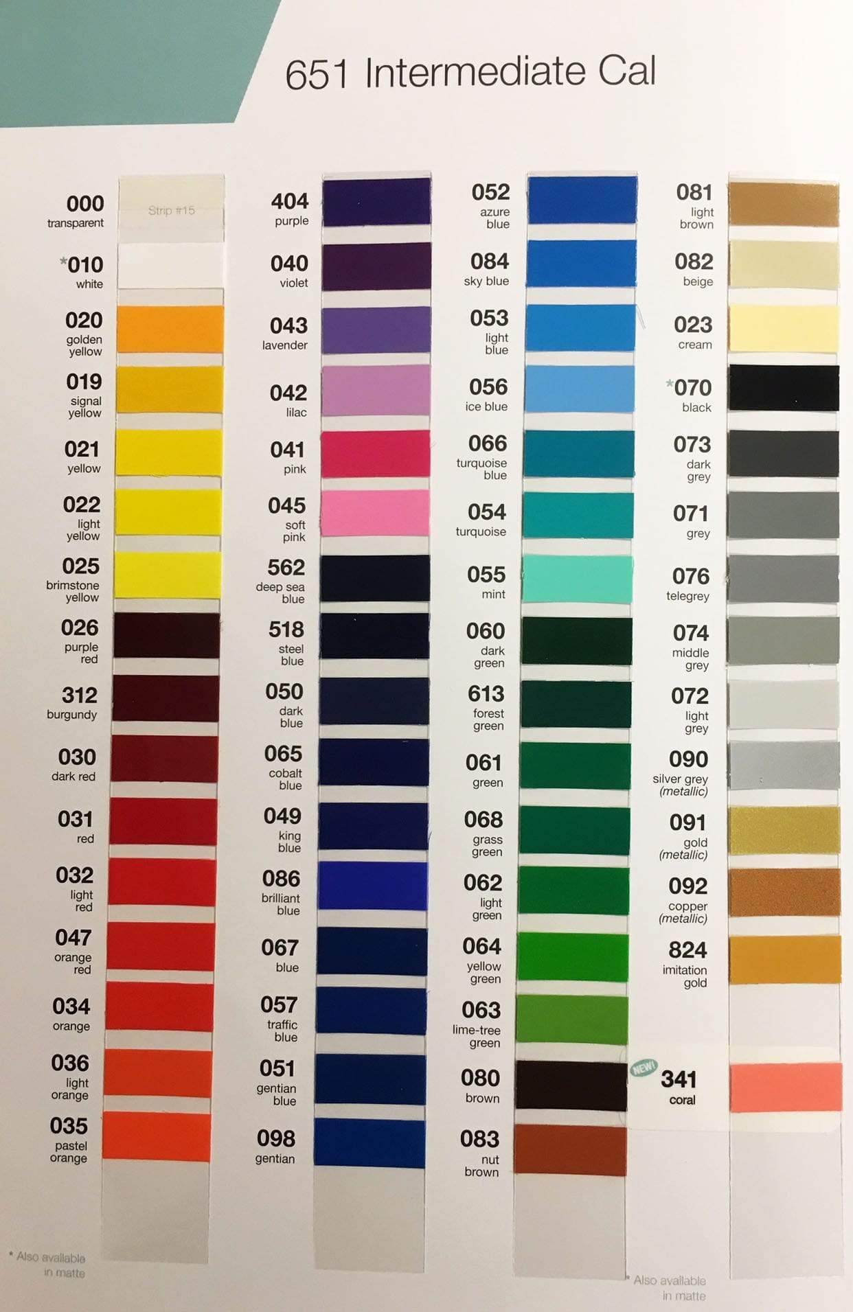 Orafol 651 Intermediate Cal Glossy 30"x30' — Grant Graphics