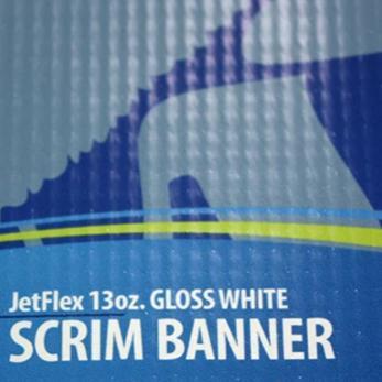 UltraFlex Media 54"x115' / Gloss ULTRAFLEX: Jetflex White Scrim Banner 13oz.